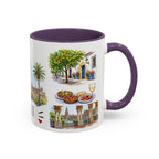 Seville Illustrated Travel Mug | City Souvenir Accent Coffee Mug | 11oz 15oz Ceramic Cup