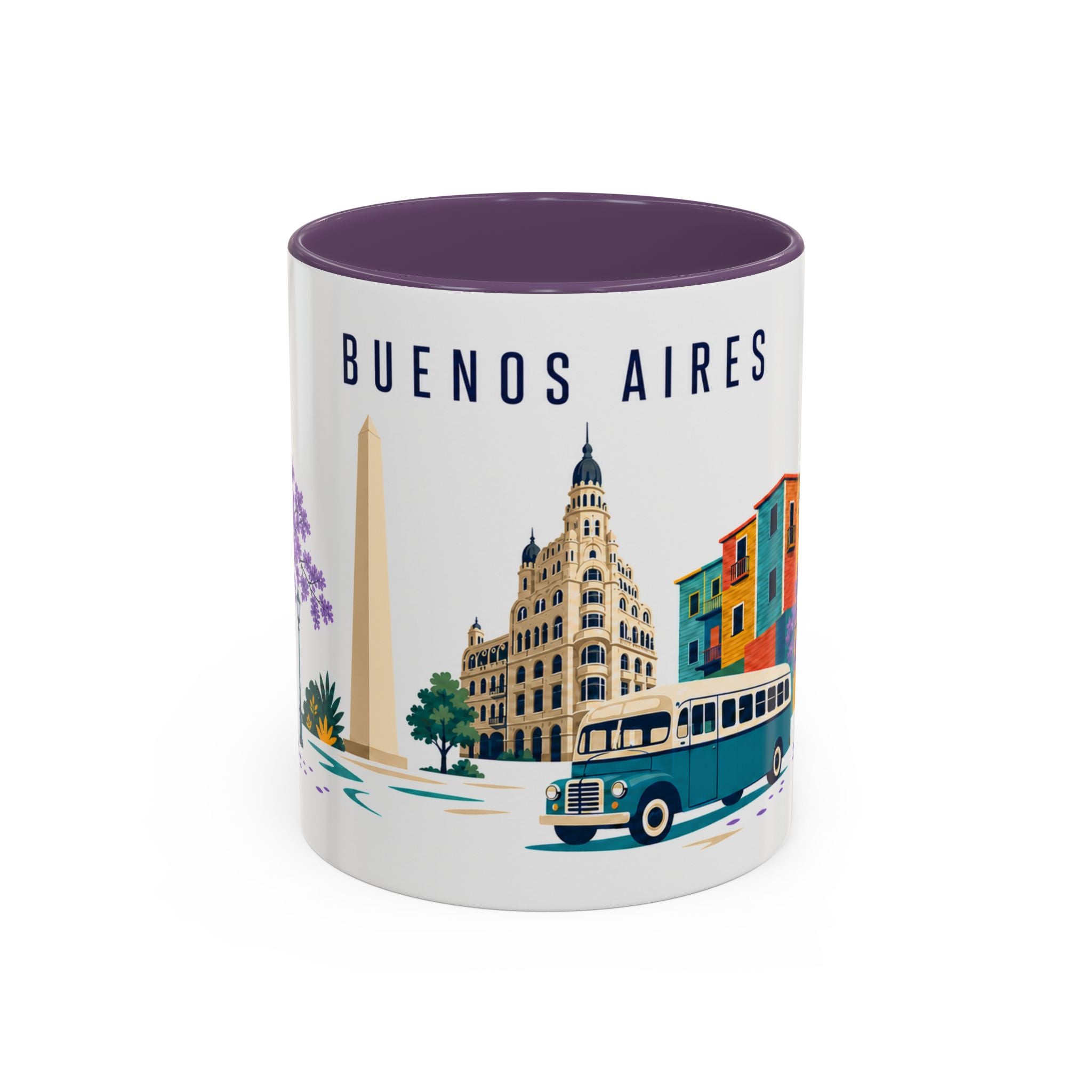 Buenos Aires Coffee Mug | Argentina Travel Souvenir | Porcelain Decal City Gift | 11oz 15oz Accent Mug