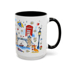 London Travel Mug | European City Souvenir Accent Coffee Mug | 11oz 15oz Ceramic Cup