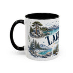 Lake Tahoe Mug, California Nevada Travel Souvenir, Bucket List Gift, Accent Ceramic Coffee Mug 11oz 15oz