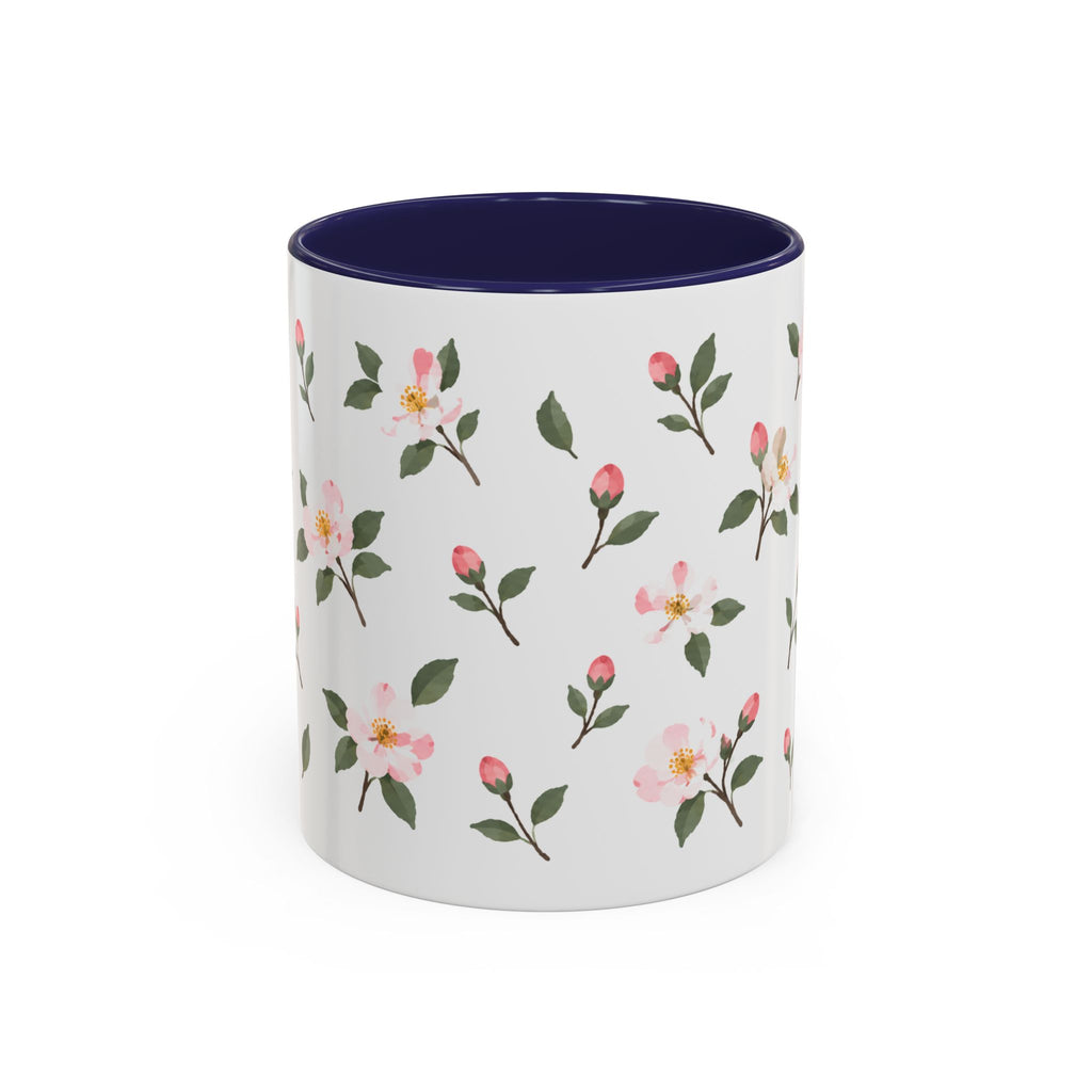 Arkansas Apple Blossom Mug, State Flower Floral Coffee Cup, 11oz Botanical Gift