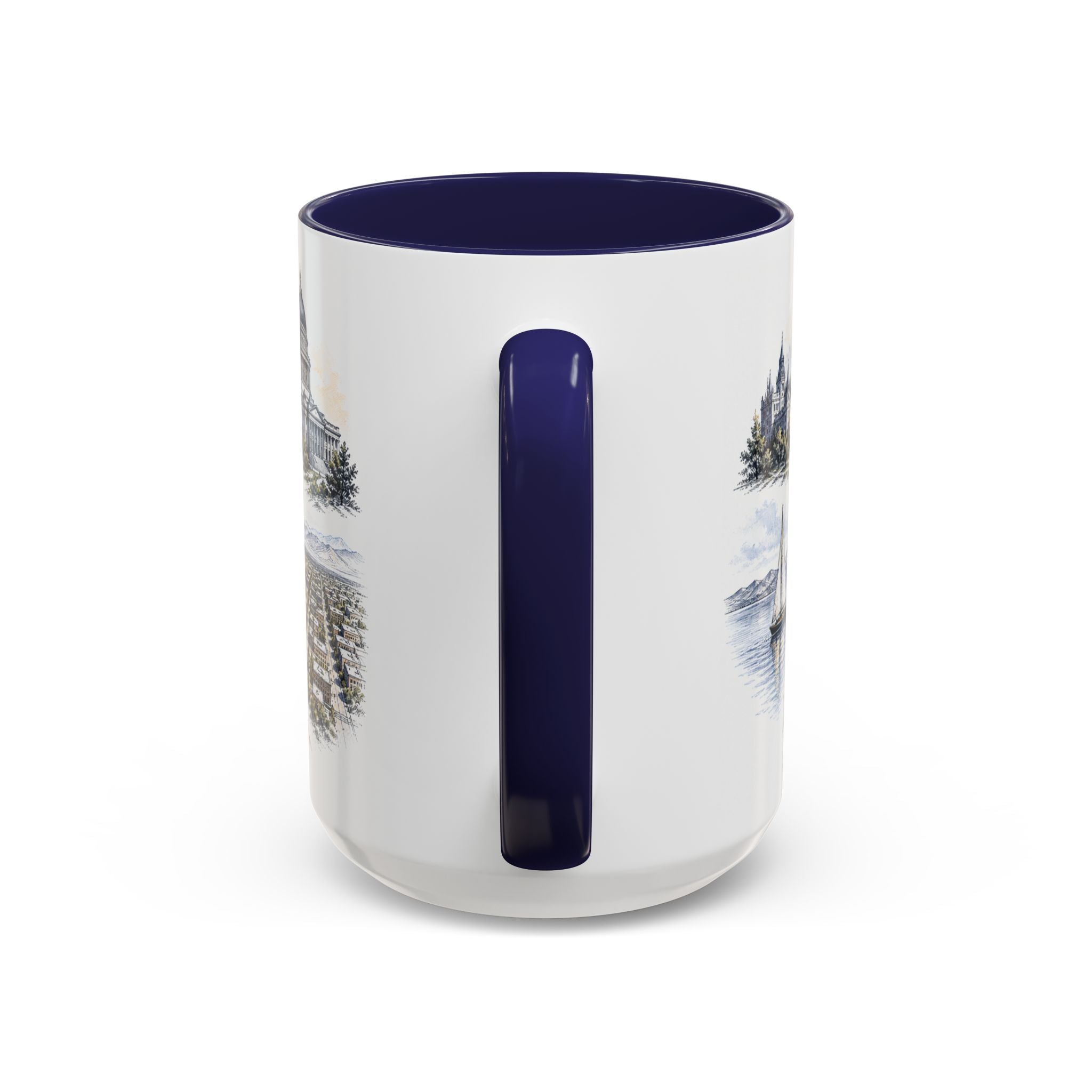 Salt Lake City Coffee Mug | United States Travel Souvenir | Vintage Illustrated City Gift | 11 oz 15 oz Accent Mug