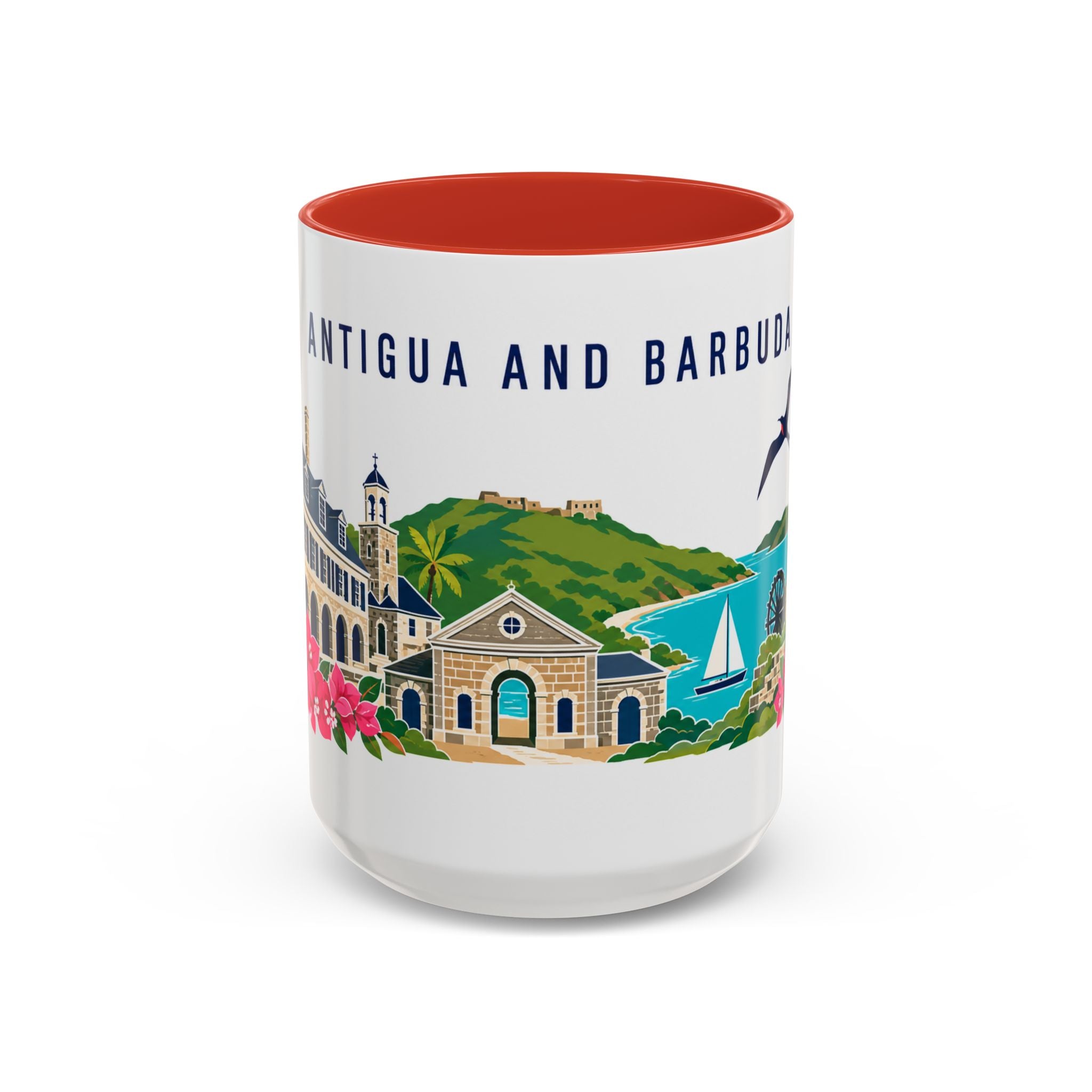 Antigua and Barbuda Coffee Mug | Travel Souvenir Accent Mug | Country Gift Ceramic Cup 11oz 15oz