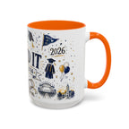 We Did It Class of 2026 Coffee Mug | Graduation Gift | Accent Color Ceramic 11oz 15oz