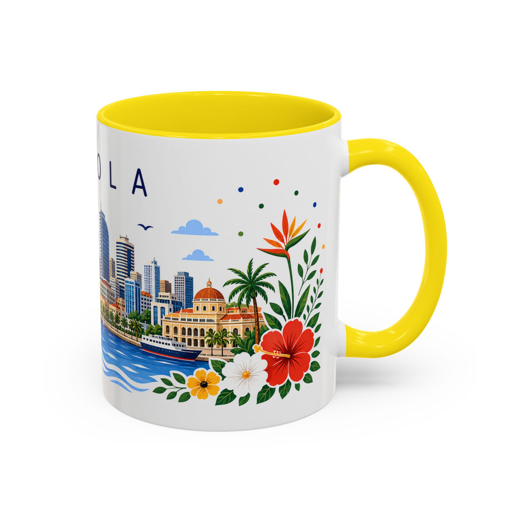 Angola Coffee Mug | Travel Souvenir Accent Mug | Place Gift Ceramic Cup 11oz 15oz