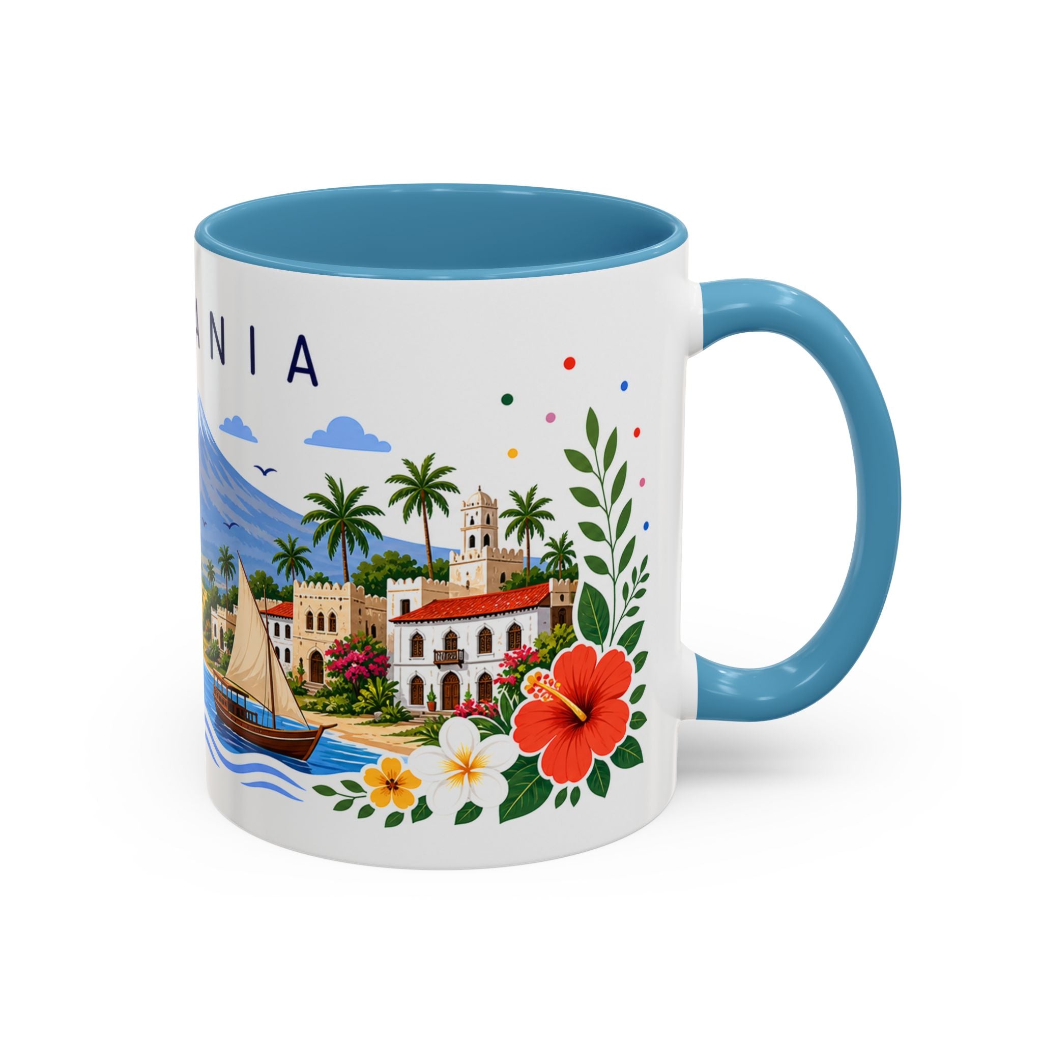 Tanzania Coffee Mug | Travel Souvenir Accent Mug | Place Gift Ceramic Cup 11oz 15oz