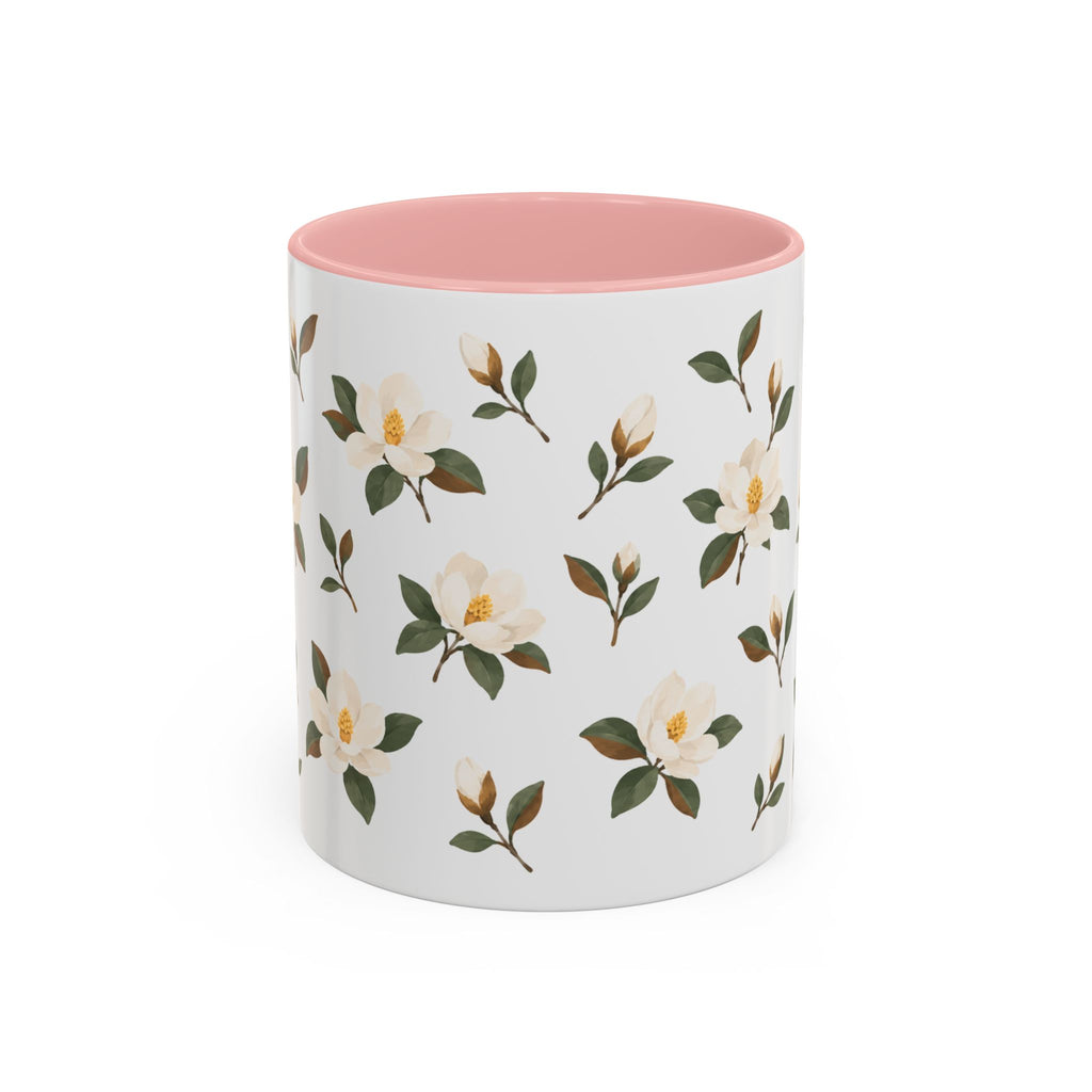Mississippi Magnolia Mug, State Flower Floral Coffee Cup, 11oz Botanical Gift