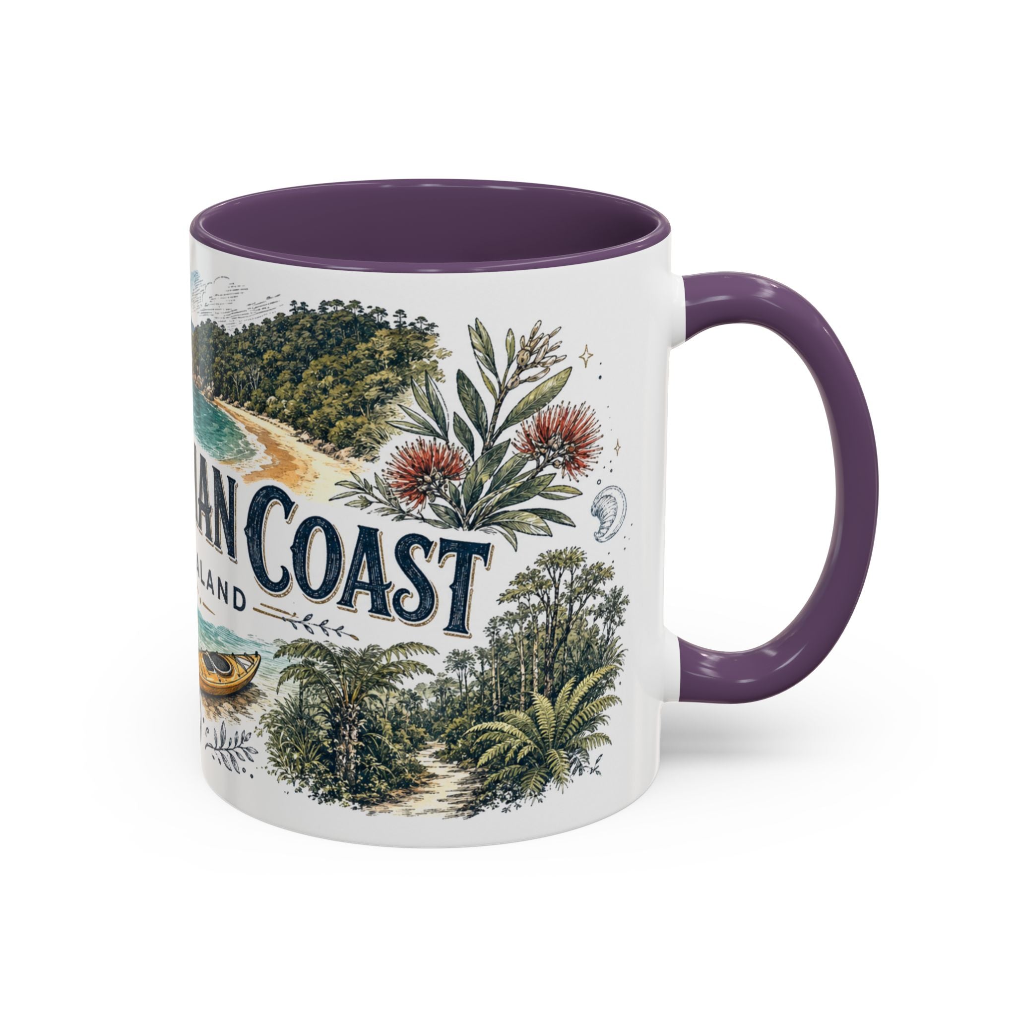 Abel Tasman Coast Mug, New Zealand Travel Souvenir, Bucket List Gift, Accent Ceramic Coffee Mug 11oz 15oz