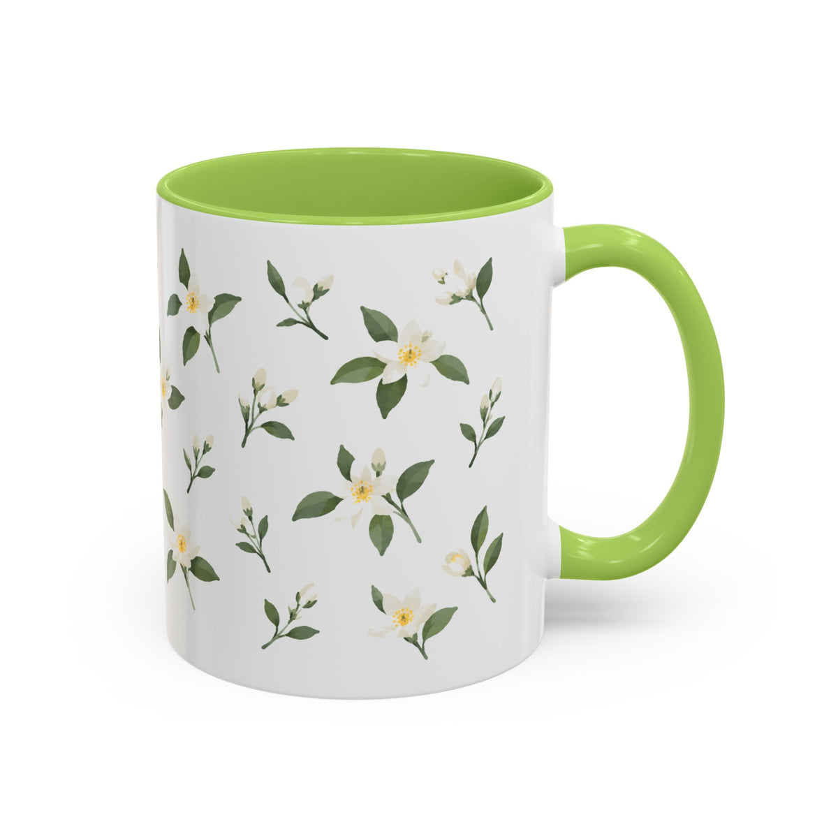 Florida Orange blossom Mug, State Flower Floral Coffee Cup, 11oz Botanical Gift