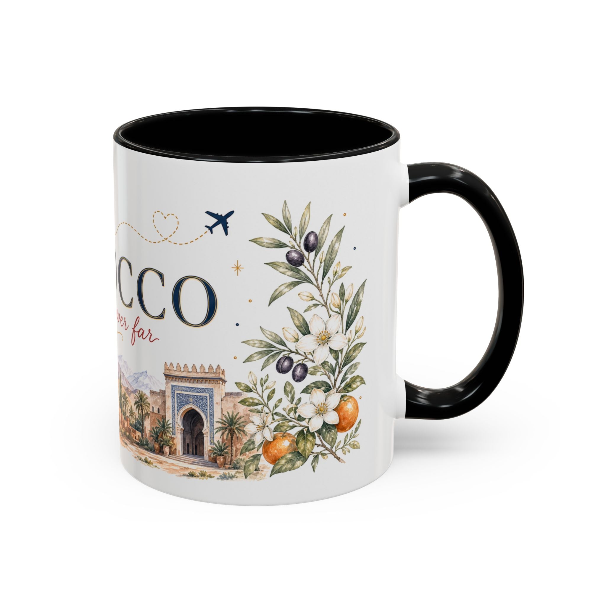 Morocco Home Country Mug | Moving Away Gift | Long Distance Friendship | 11 oz 15 oz Accent Mug