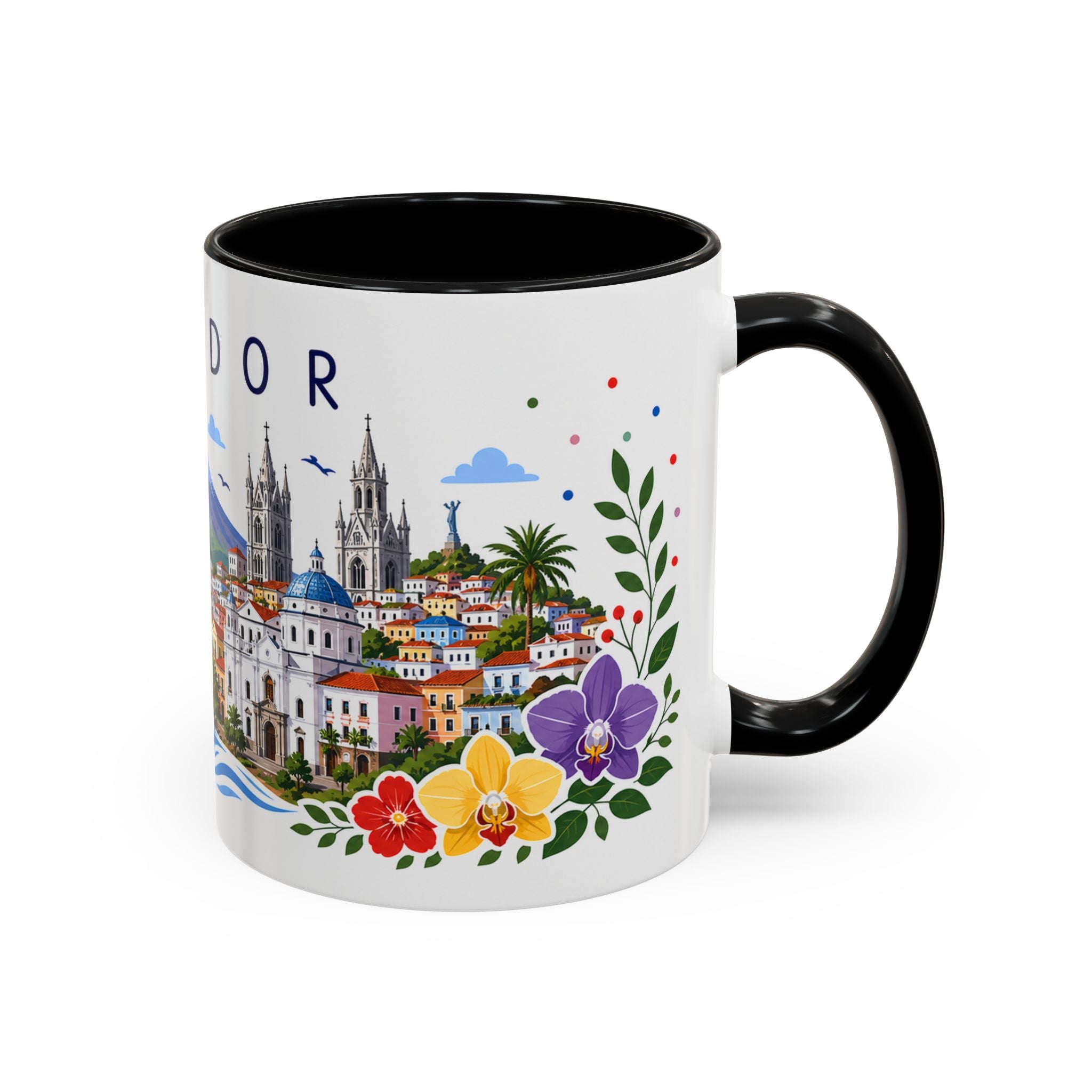 Ecuador Coffee Mug | Travel Souvenir Accent Mug | Place Gift Ceramic Cup 11oz 15oz