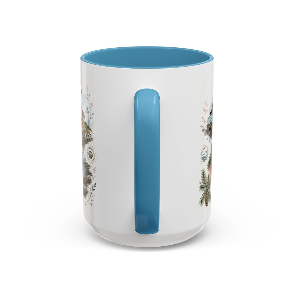 Bay of Fundy Mug, Canada Travel Souvenir, Bucket List Gift, Accent Ceramic Coffee Mug 11oz 15oz