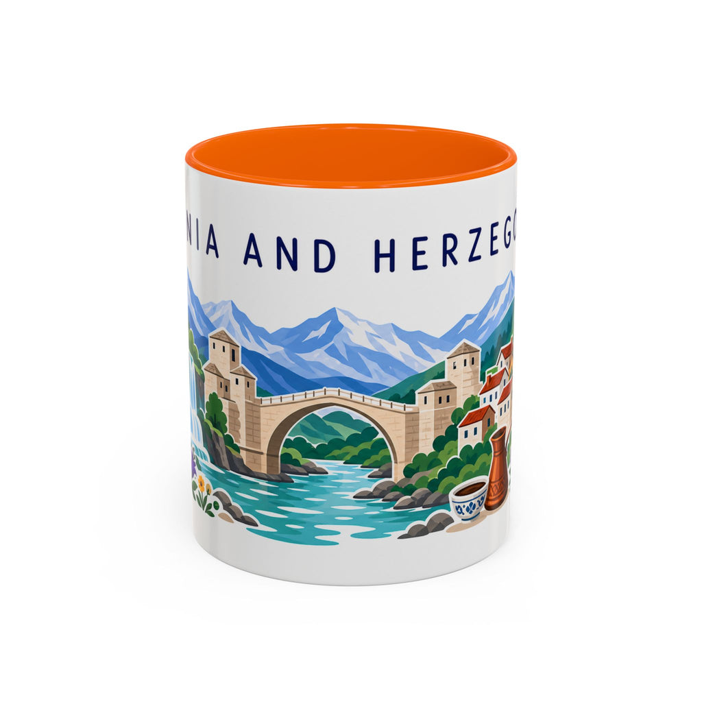 Bosnia and Herzegovina Coffee Mug | Travel Souvenir Accent Mug | Country Gift Ceramic Cup 11oz 15oz