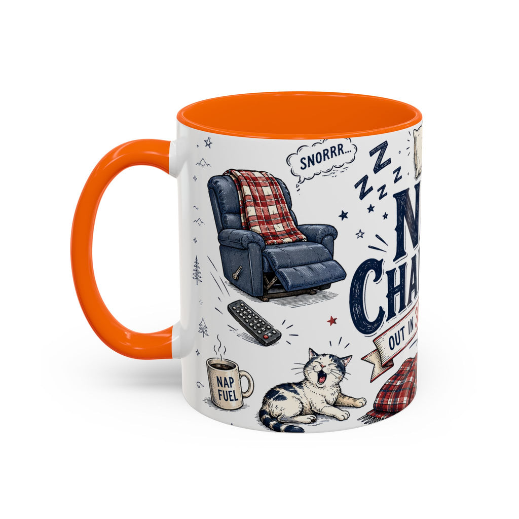 Nap Champion Coffee Mug | Father's Day Gift for Dad | Accent Color Ceramic 11oz 15oz