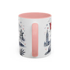 O Canada True North Coffee Mug | Canadian Pride Gift | Accent Color Ceramic 11oz 15oz