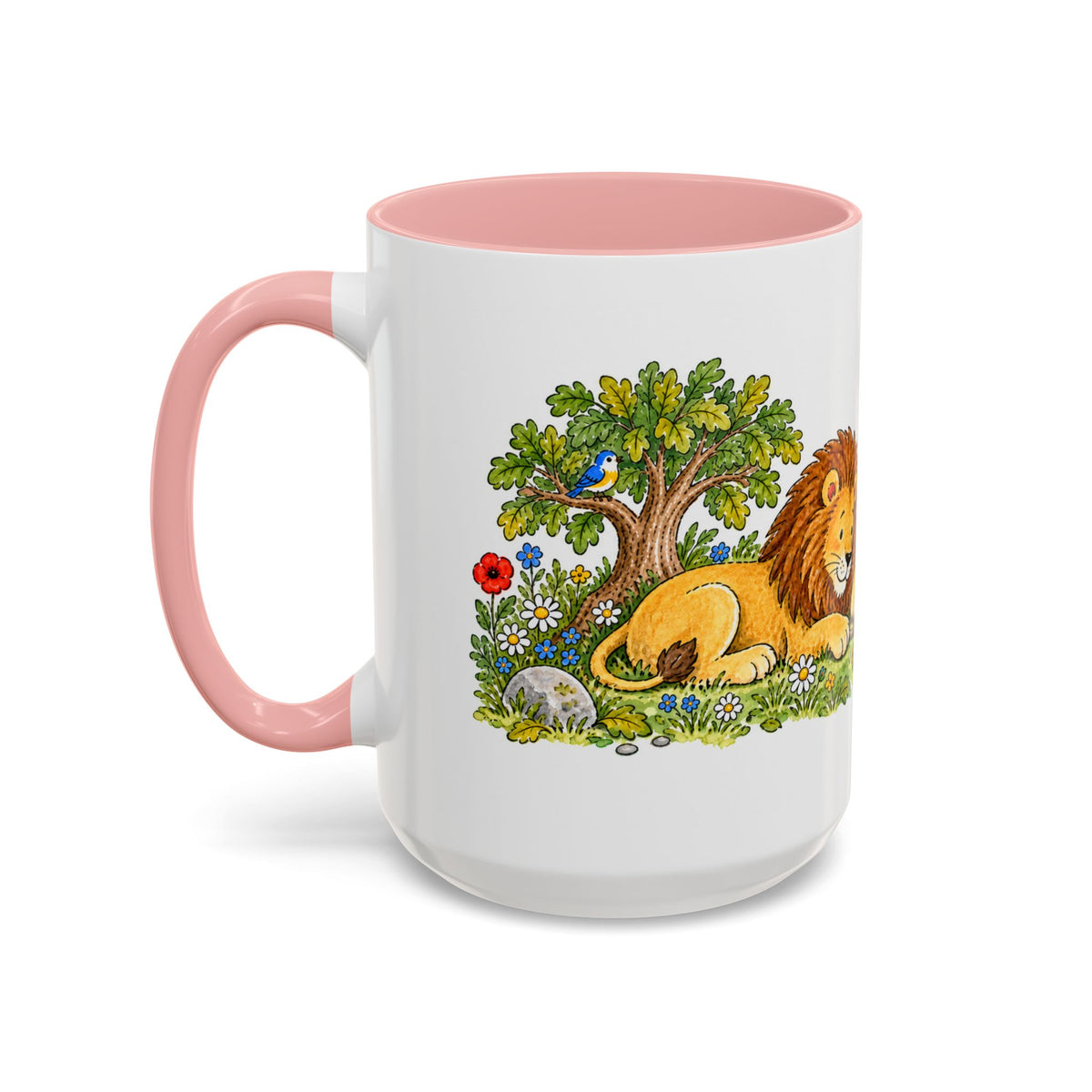The Lion and the Mouse Mug | Storybook Fairy Tale Accent Coffee Mug | EveryLegend