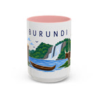 Burundi Coffee Mug | Travel Souvenir Accent Mug | Country Gift Ceramic Cup 11oz 15oz