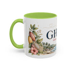 Ghana Home Country Mug | Moving Away Gift | Long Distance Friendship | 11 oz 15 oz Accent Mug