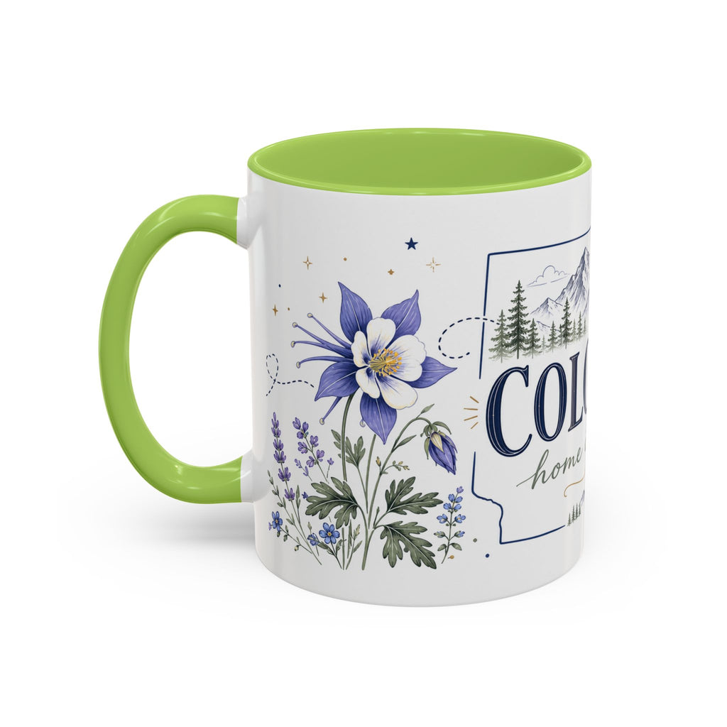 Colorado State Mug | Rocky Mountain Botanical Design | Moving Away Gift