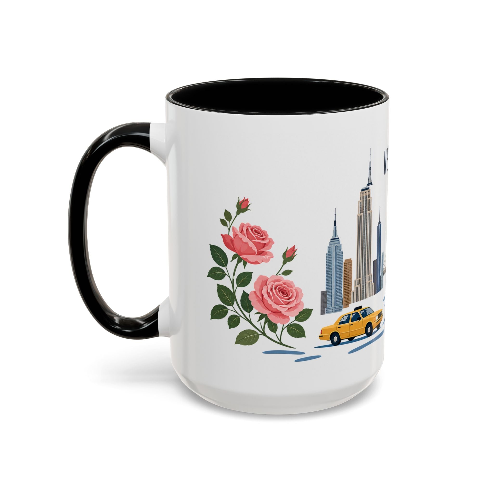 New York Coffee Mug | United States Travel Souvenir | Porcelain Decal City Gift | 11oz 15oz Accent Mug
