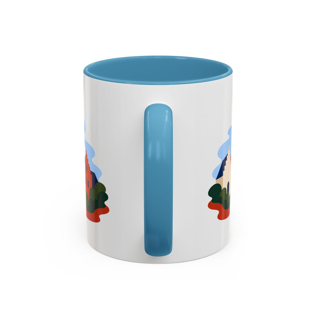 Bruges Coffee Mug | Travel Destination Souvenir Gift | Accent Color Ceramic 11oz 15oz