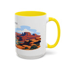 Canyonlands National Park Coffee Mug | Solid Color Block Park Souvenir | 11oz 15oz Accent Mug