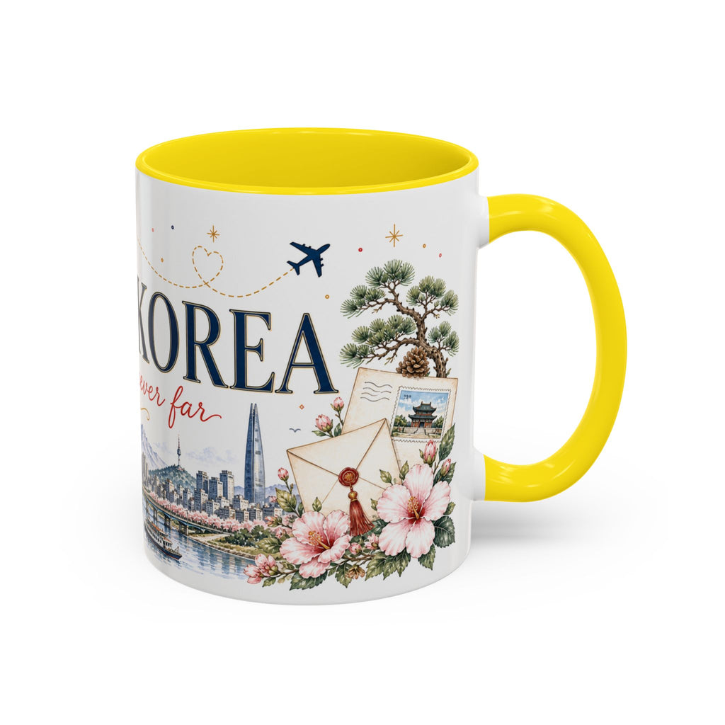 South Korea Home Country Mug | Moving Away Gift | Long Distance Friendship | 11 oz 15 oz Accent Mug