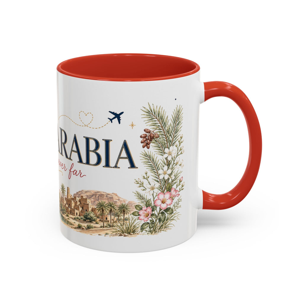 Saudi Arabia Home Country Mug | Moving Away Gift | Long Distance Friendship | 11 oz 15 oz Accent Mug