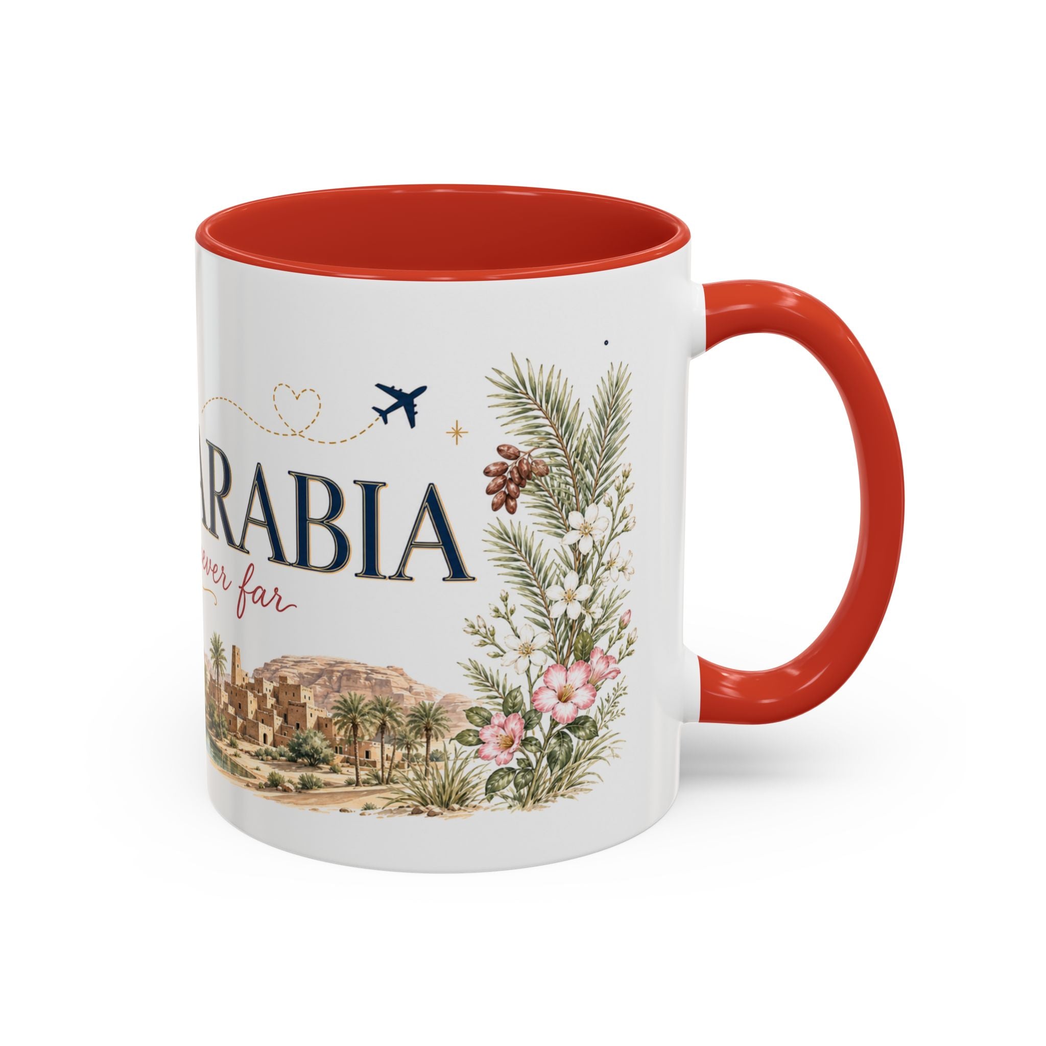 Saudi Arabia Home Country Mug | Moving Away Gift | Long Distance Friendship | 11 oz 15 oz Accent Mug