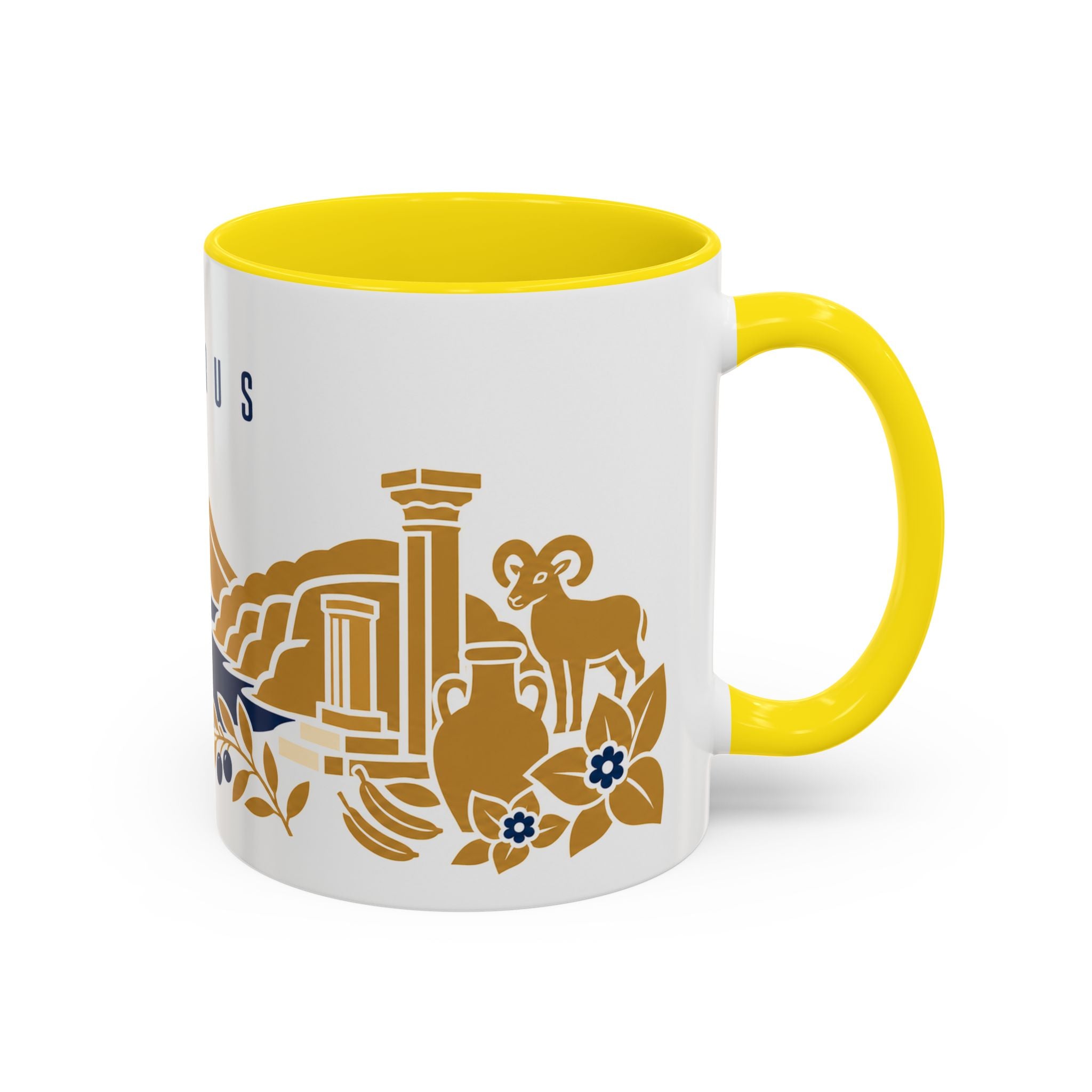 Cyprus Coffee Mug | Travel Souvenir Accent Mug | Country Gift Ceramic Cup 11oz 15oz