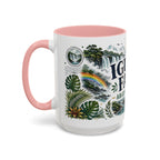 Iguazu Falls Coffee Mug | Travel Destination Souvenir Gift | Accent Color Ceramic 11oz 15oz