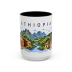 Ethiopia Coffee Mug | Travel Souvenir Accent Mug | Place Gift Ceramic Cup 11oz 15oz