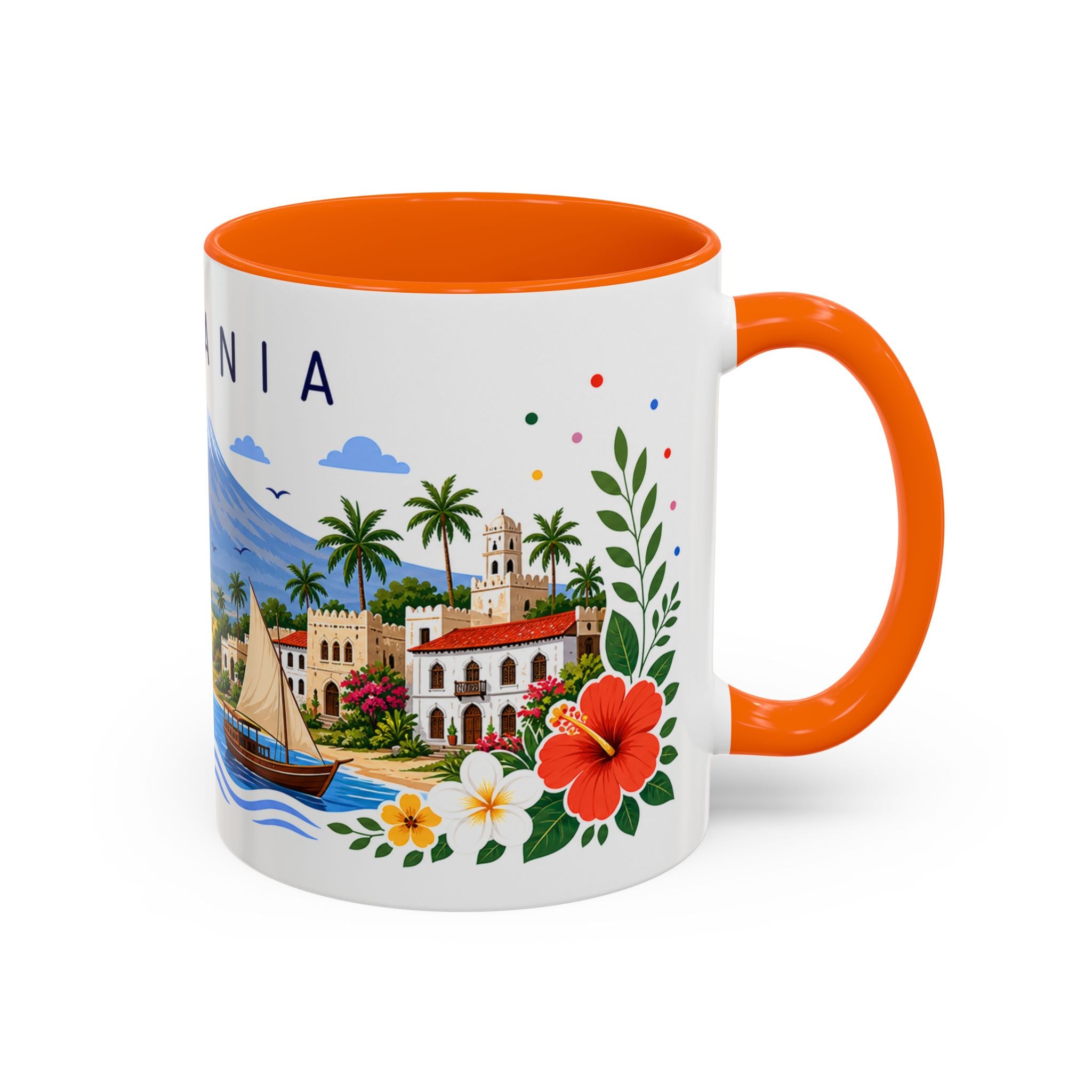 Tanzania Coffee Mug | Travel Souvenir Accent Mug | Place Gift Ceramic Cup 11oz 15oz
