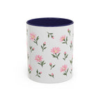 Montana Bitterroot Mug, State Flower Floral Coffee Cup, 11oz Botanical Gift