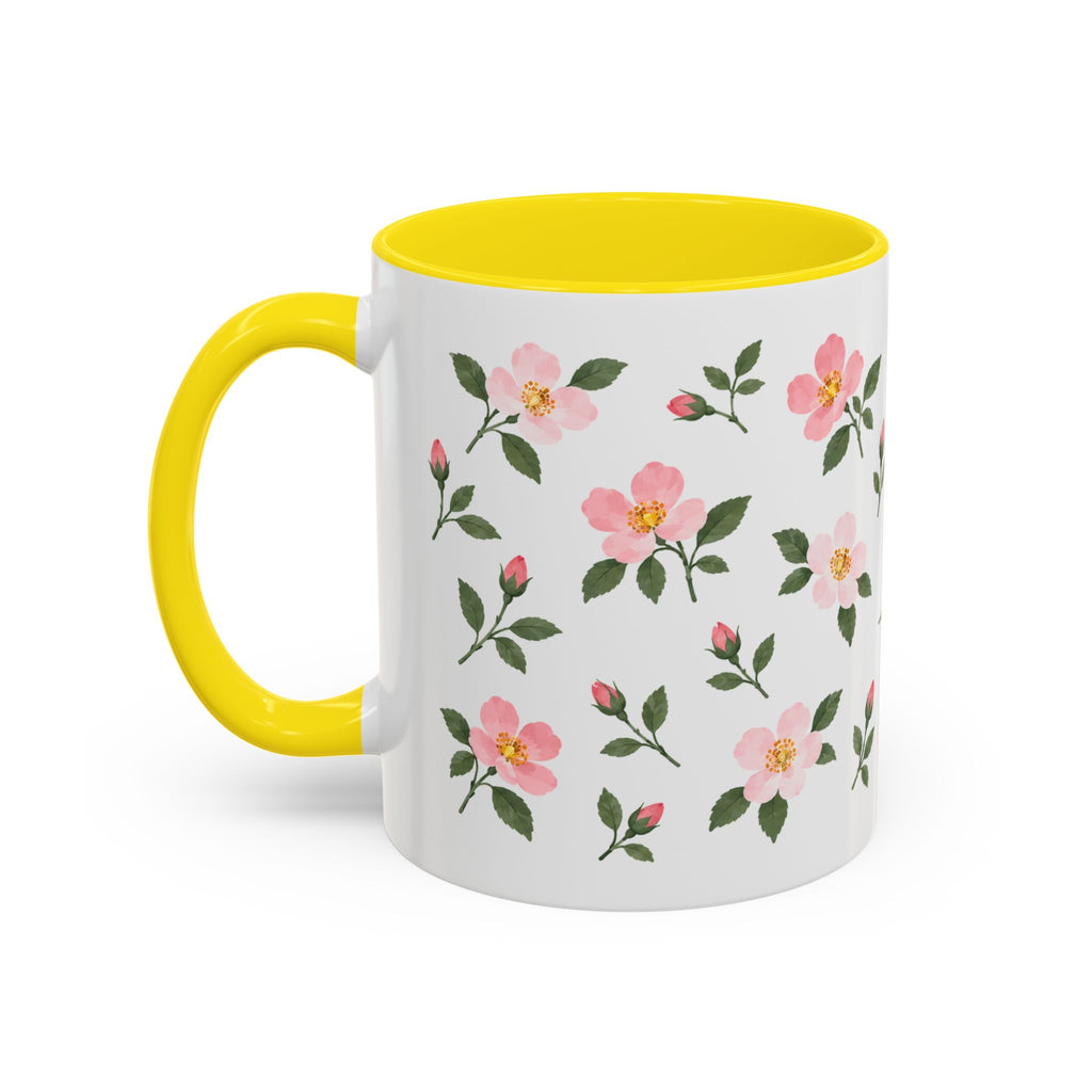 Iowa Wild Rose Mug, State Flower Floral Coffee Cup, 11oz Botanical Gift