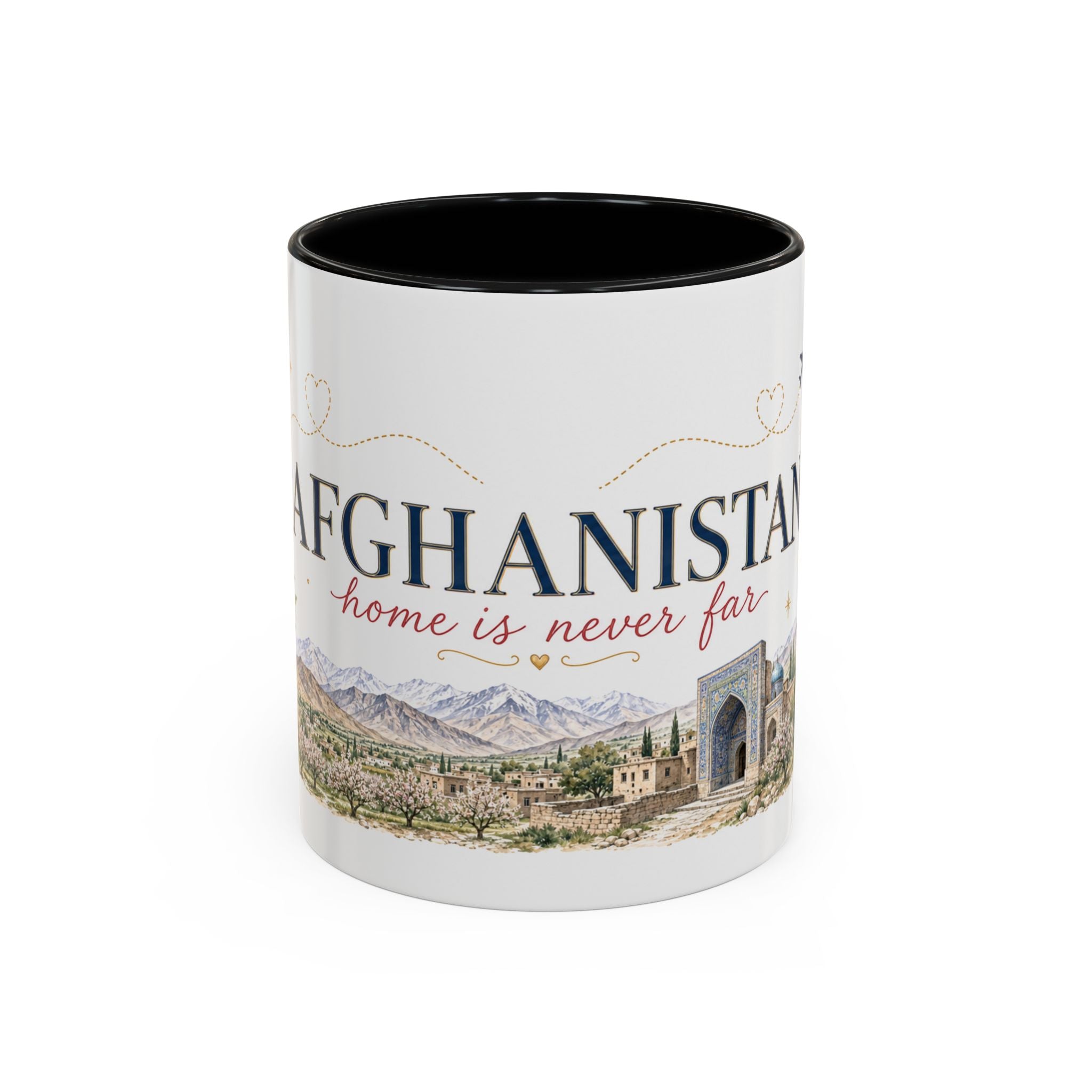 Afghanistan Home Country Mug | Moving Away Gift | Long Distance Friendship | 11 oz 15 oz Accent Mug