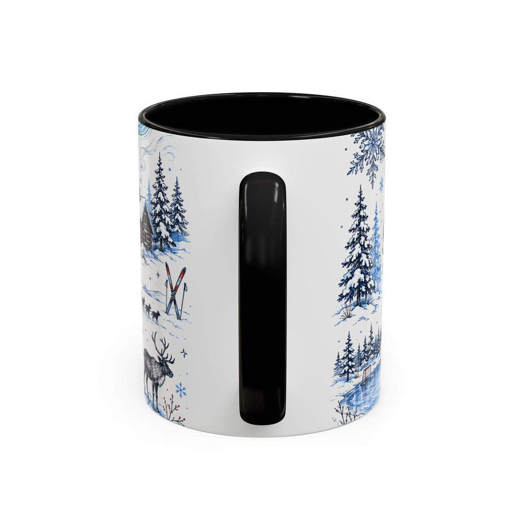 Great White North Coffee Mug | Canadian Pride Gift | Accent Color Ceramic 11oz 15oz