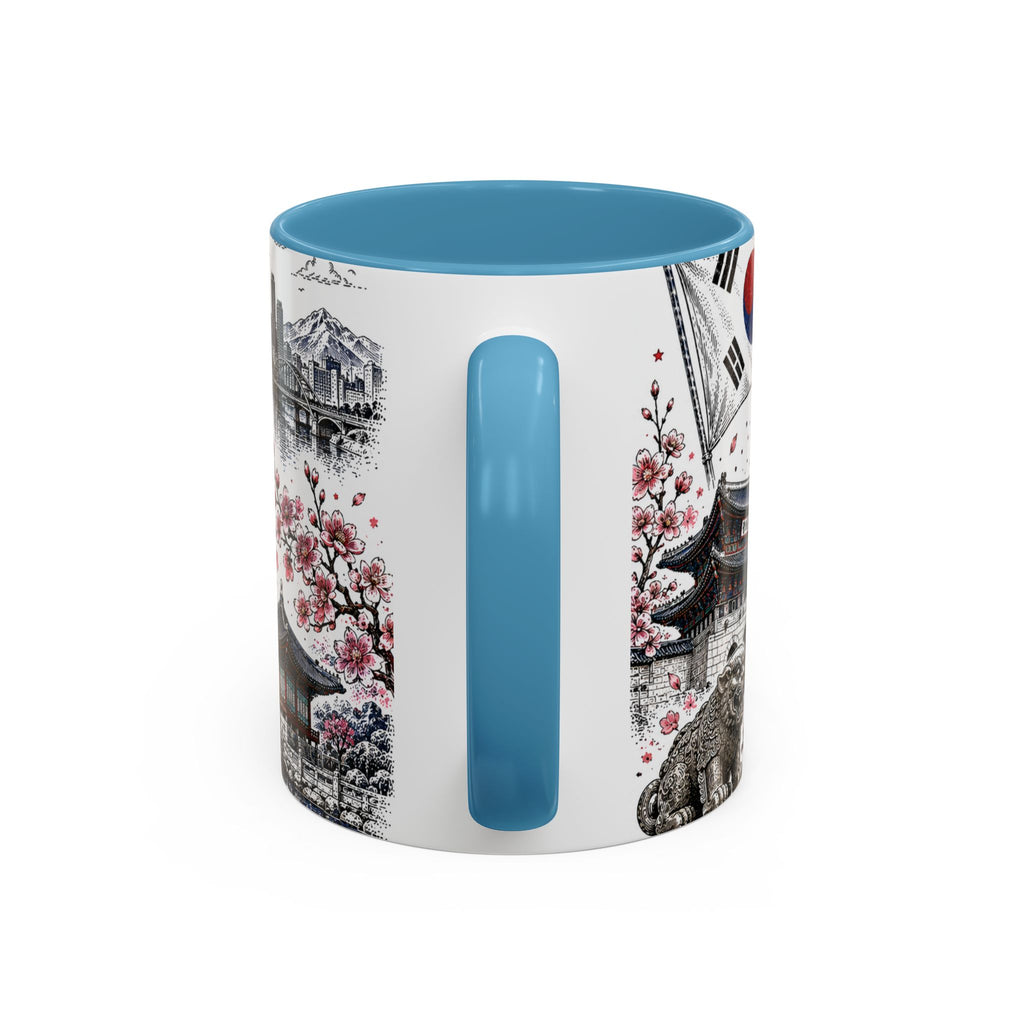 South Korea Soccer Coffee Mug | World Cup Fan Gift | Accent Color Ceramic 11oz 15oz Match Day Cup