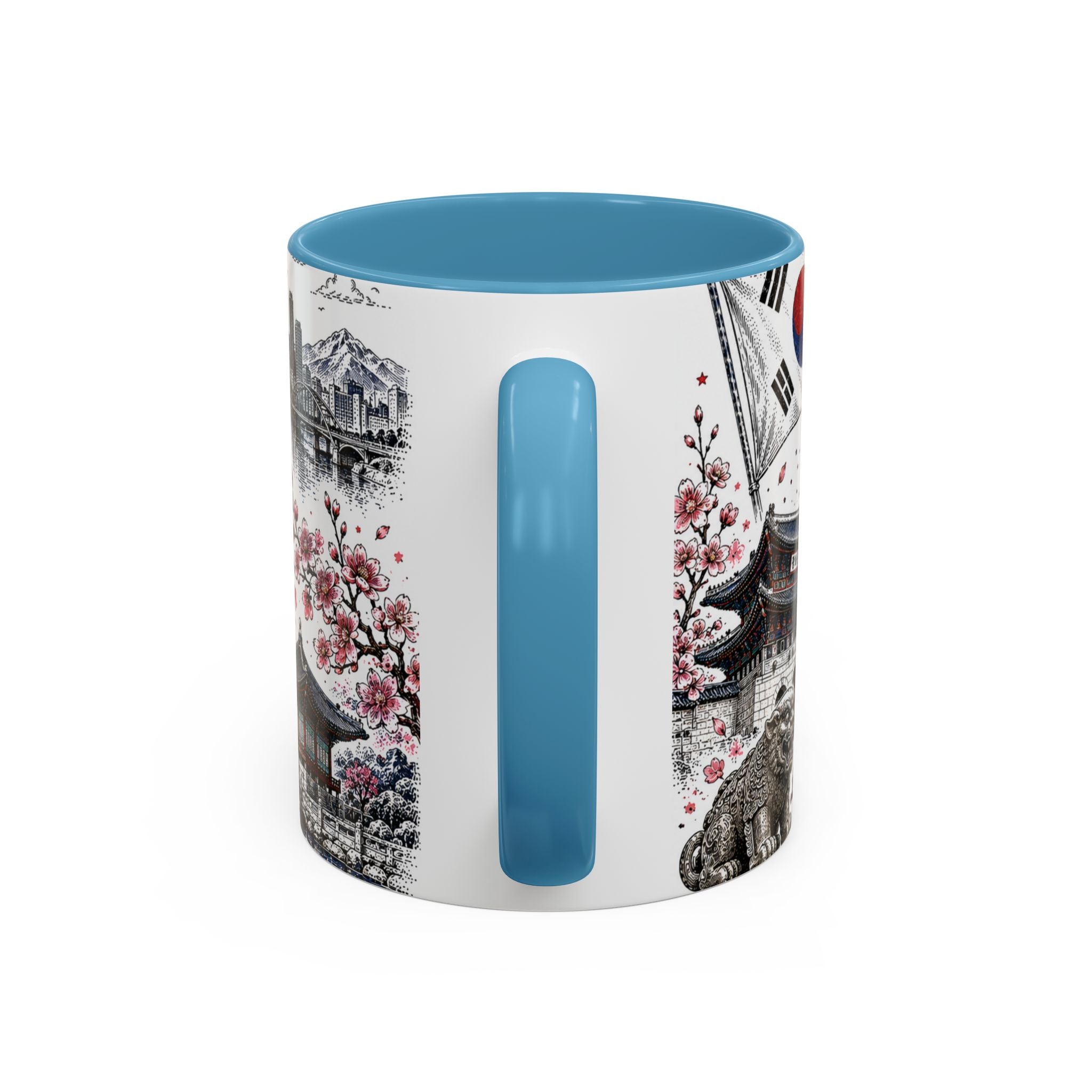 South Korea Soccer Coffee Mug | World Cup Fan Gift | Accent Color Ceramic 11oz 15oz Match Day Cup