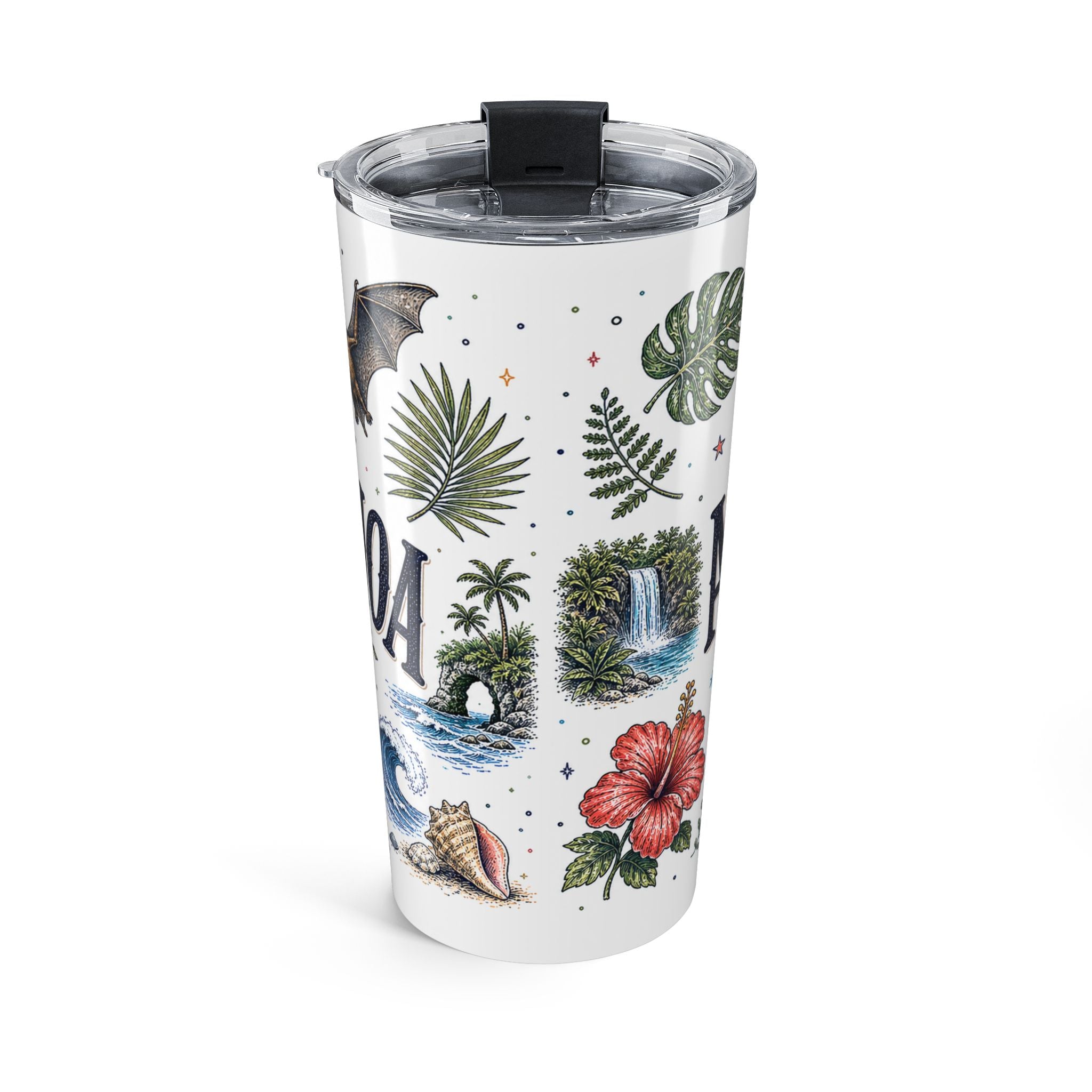 American Samoa National Park 20oz Tumbler | Pacific Island Rainforest Reef Gift | Insulated Stainless Steel Travel Cup