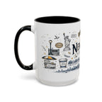 New York City Coffee Mug | New York Souvenir Travel Gift | Accent Color Ceramic 11oz 15oz