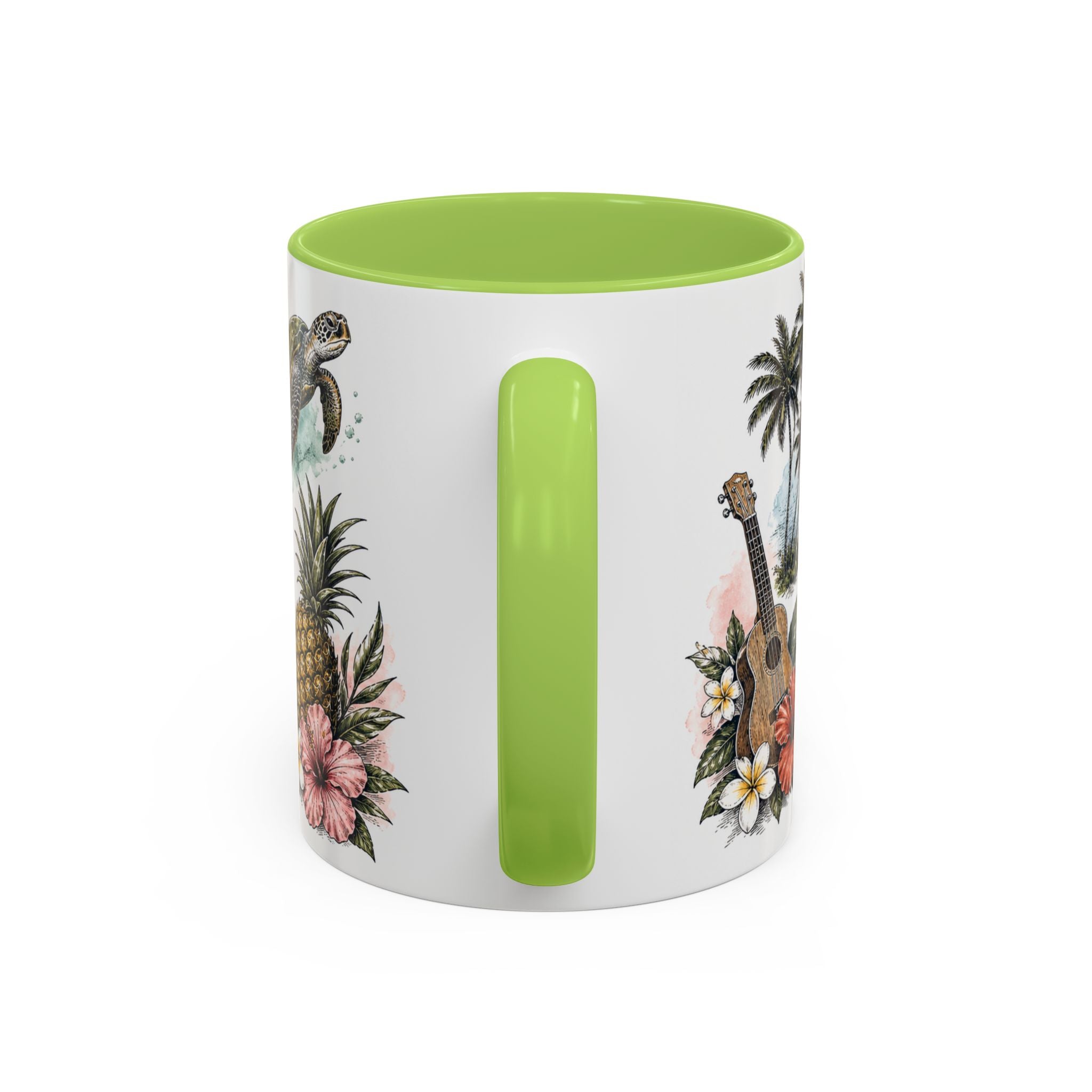 Honolulu Coffee Mug | United States Travel Souvenir | Vintage Illustrated City Gift | 11 oz 15 oz Accent Mug