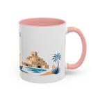 Doha Coffee Mug | Qatar Travel Souvenir | Porcelain Decal City Gift | 11oz 15oz Accent Mug
