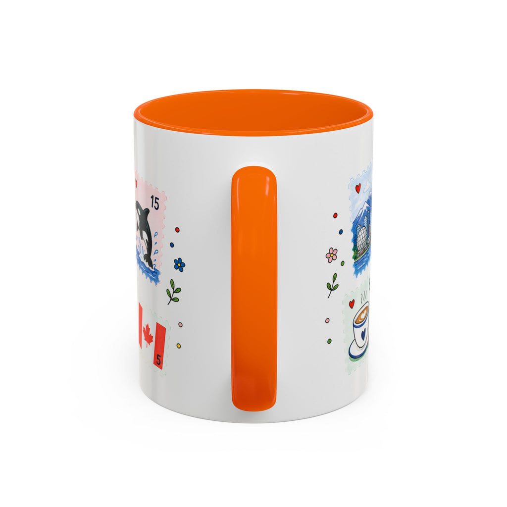Vancouver Coffee Mug | Postage Stamp Collage Mug | Travel Souvenir Accent Cup 11oz 15oz