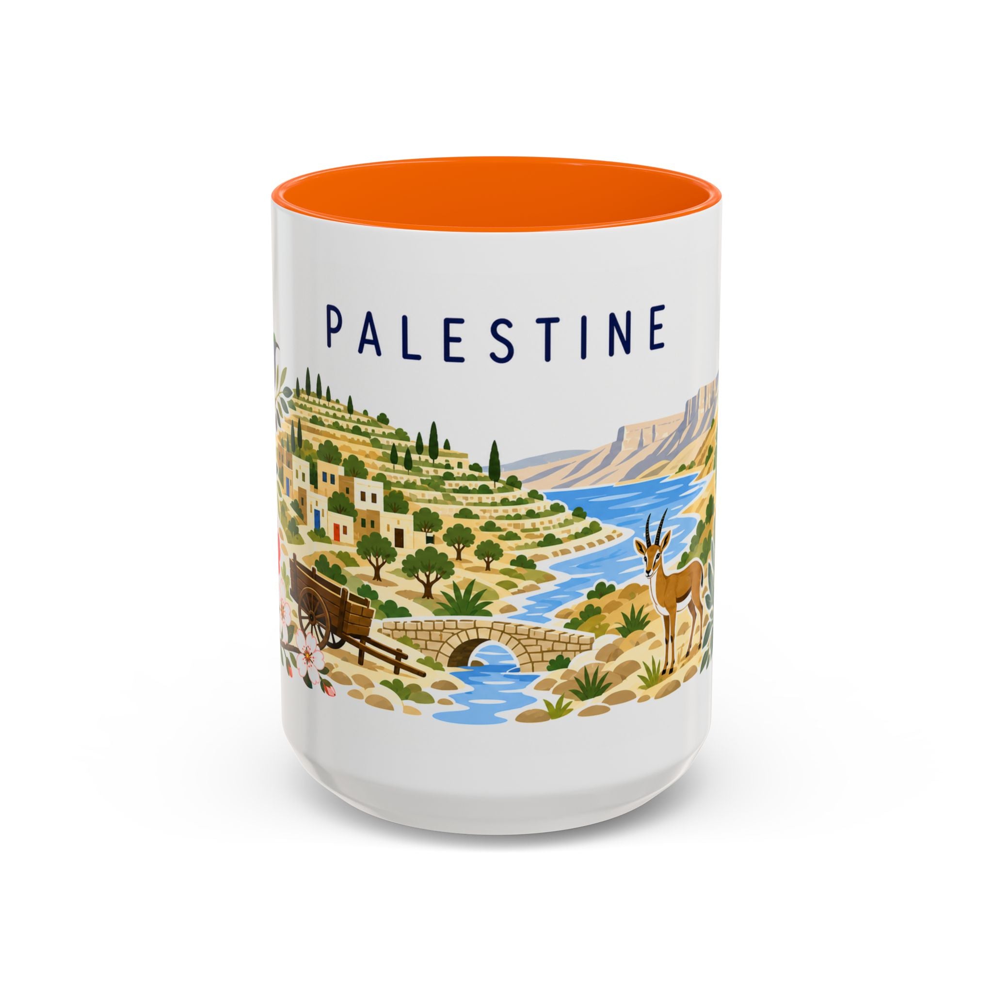 Palestine Coffee Mug | Travel Souvenir Accent Mug | Country Gift Ceramic Cup 11oz 15oz