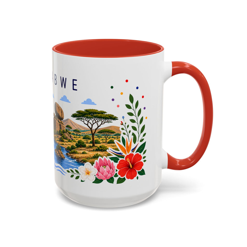 Zimbabwe Coffee Mug | Travel Souvenir Accent Mug | Place Gift Ceramic Cup 11oz 15oz
