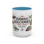 Hawaii Volcanoes National Park Coffee Mug | Hawaii Big Island Lava Volcano Gift | Accent Color Ceramic 11oz 15oz