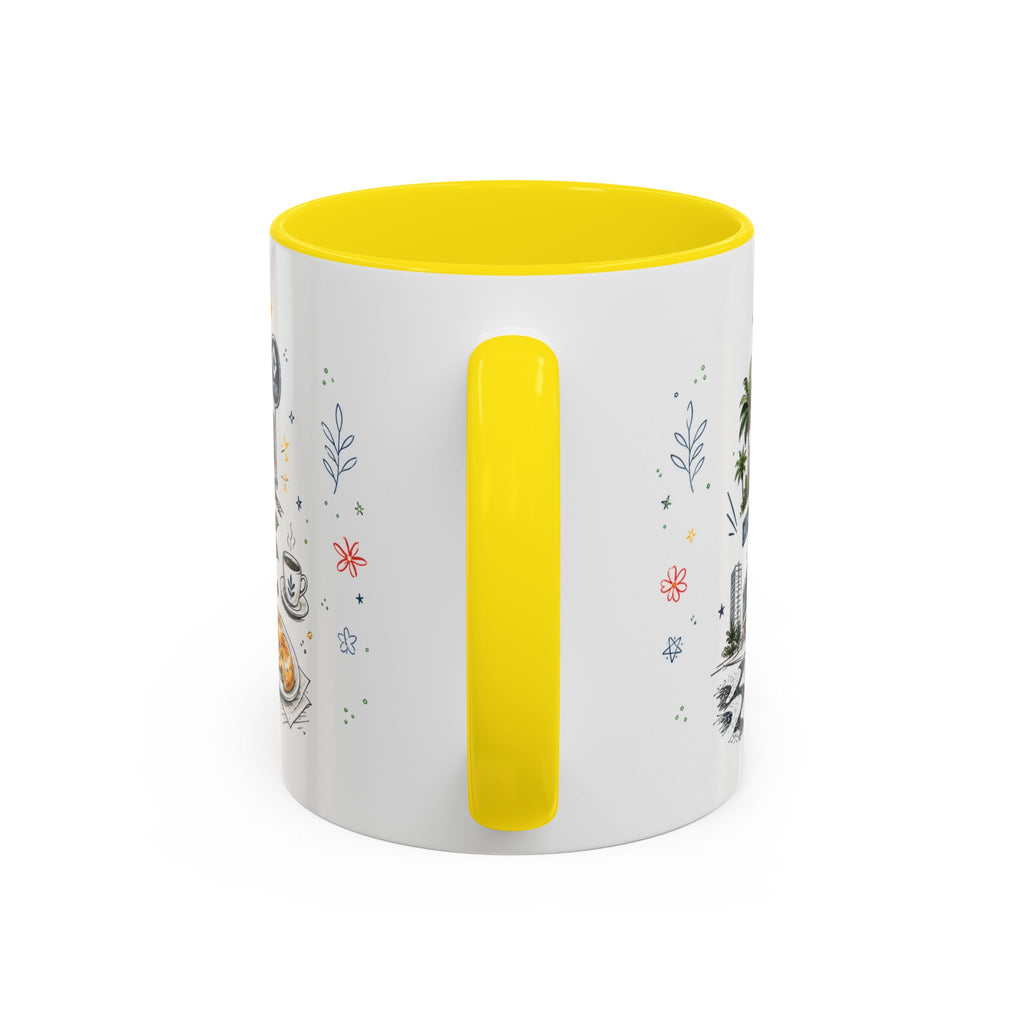 Sao Paulo Coffee Mug | Brazil Souvenir Travel Gift | Accent Color Ceramic 11oz 15oz