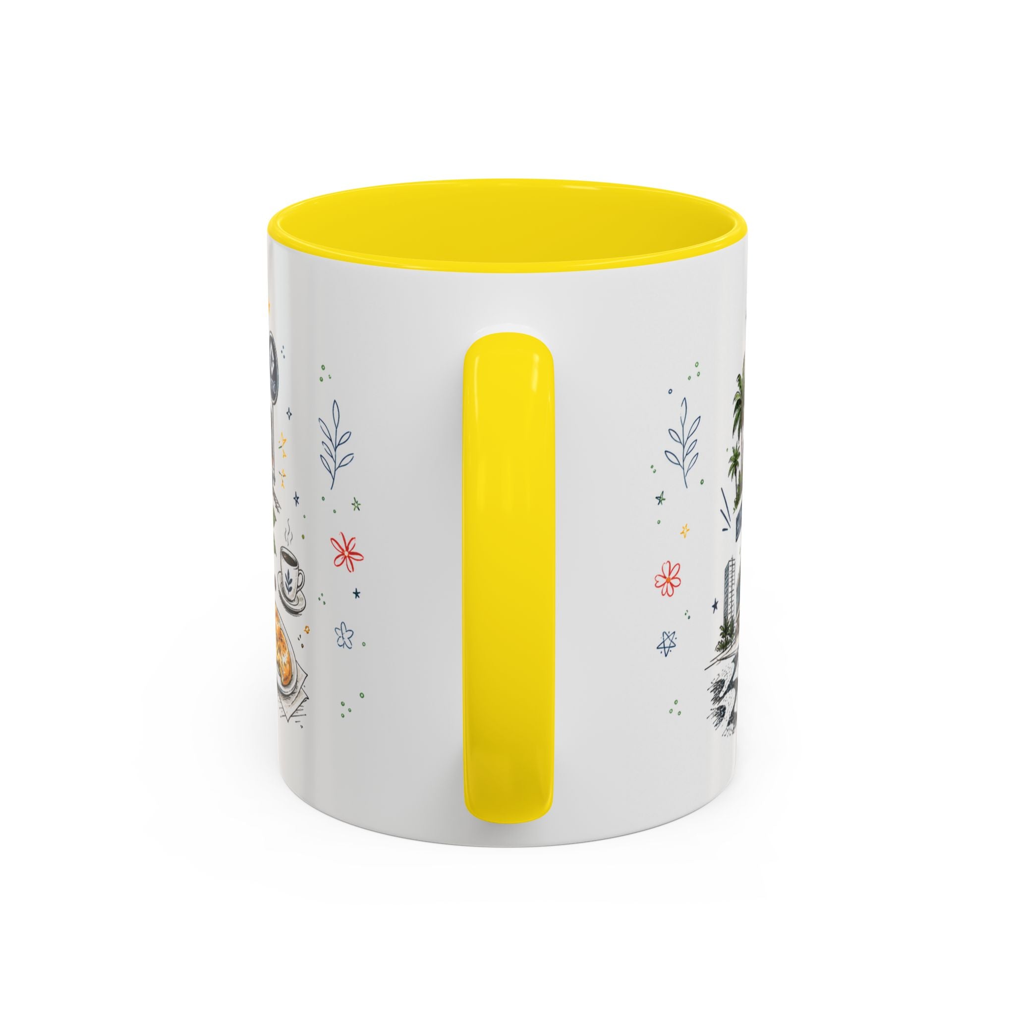 Sao Paulo Coffee Mug | Brazil Souvenir Travel Gift | Accent Color Ceramic 11oz 15oz