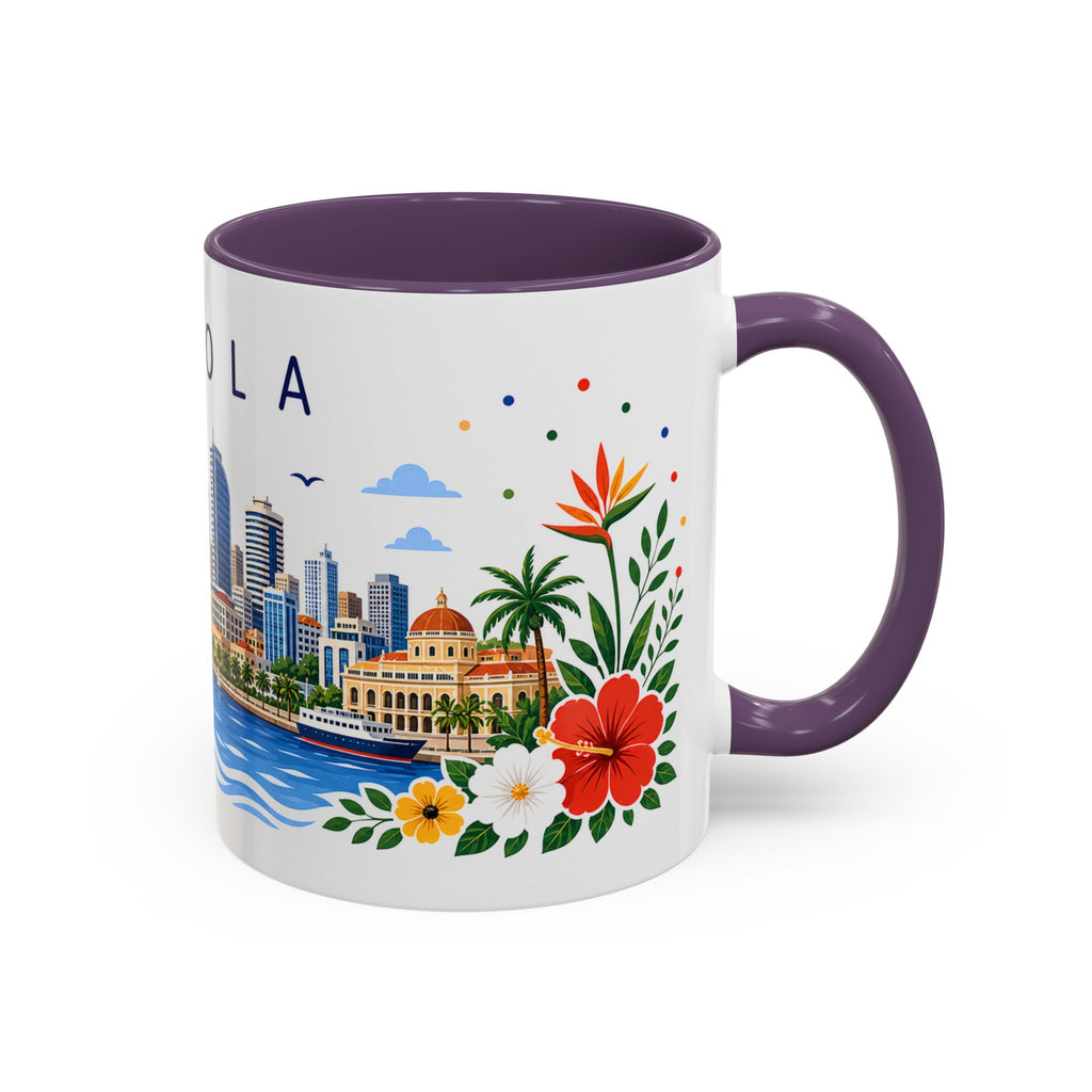 Angola Coffee Mug | Travel Souvenir Accent Mug | Place Gift Ceramic Cup 11oz 15oz